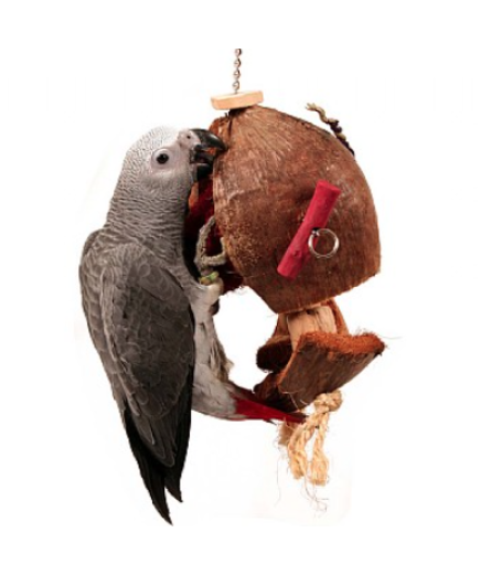 Coco De Nut - Large Natural Parrot Toy